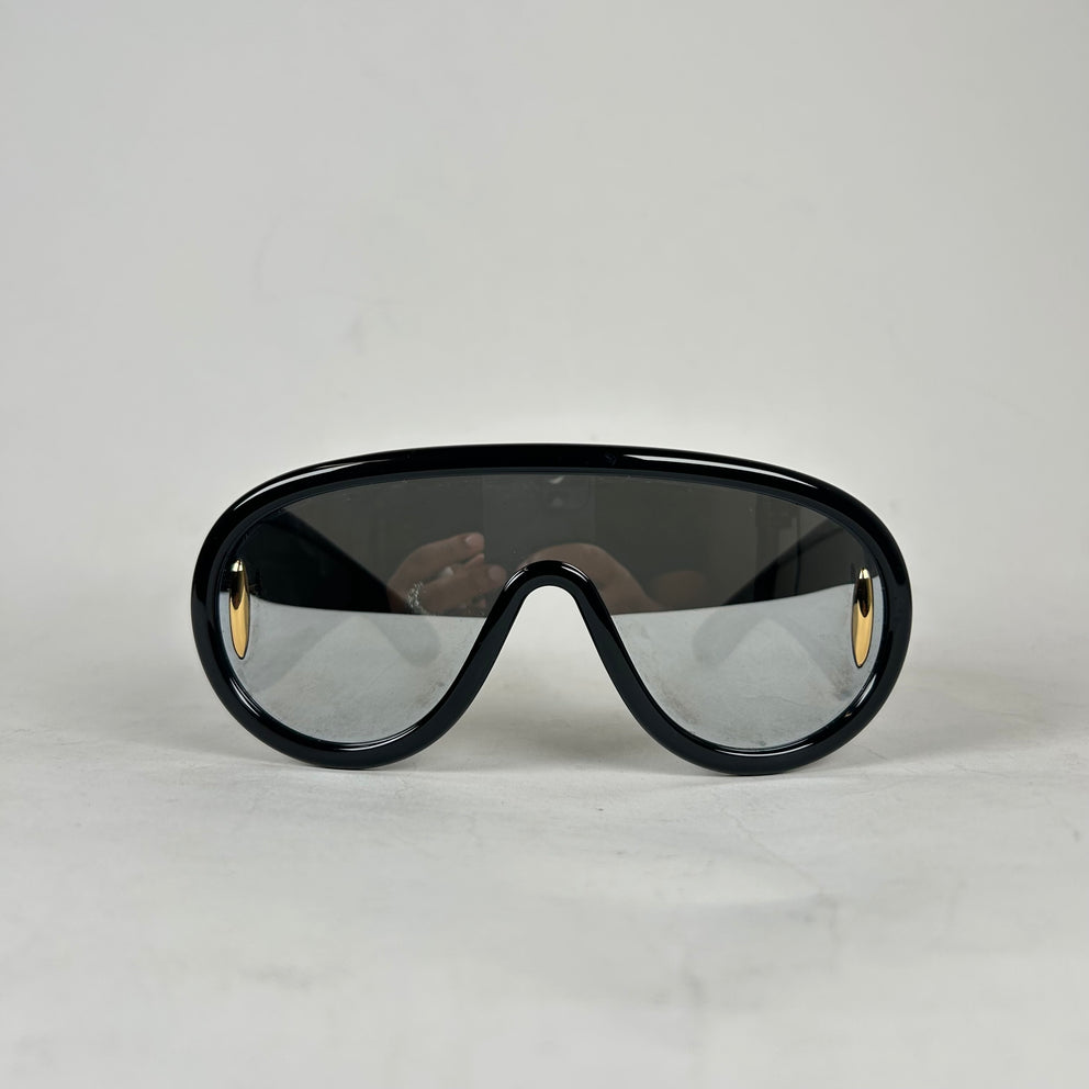 Loewe Black Anagram Shield Sunglasses