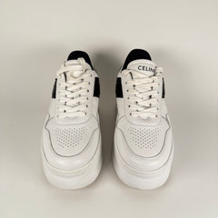 Celine White & Black Platform Sneakers Size 37