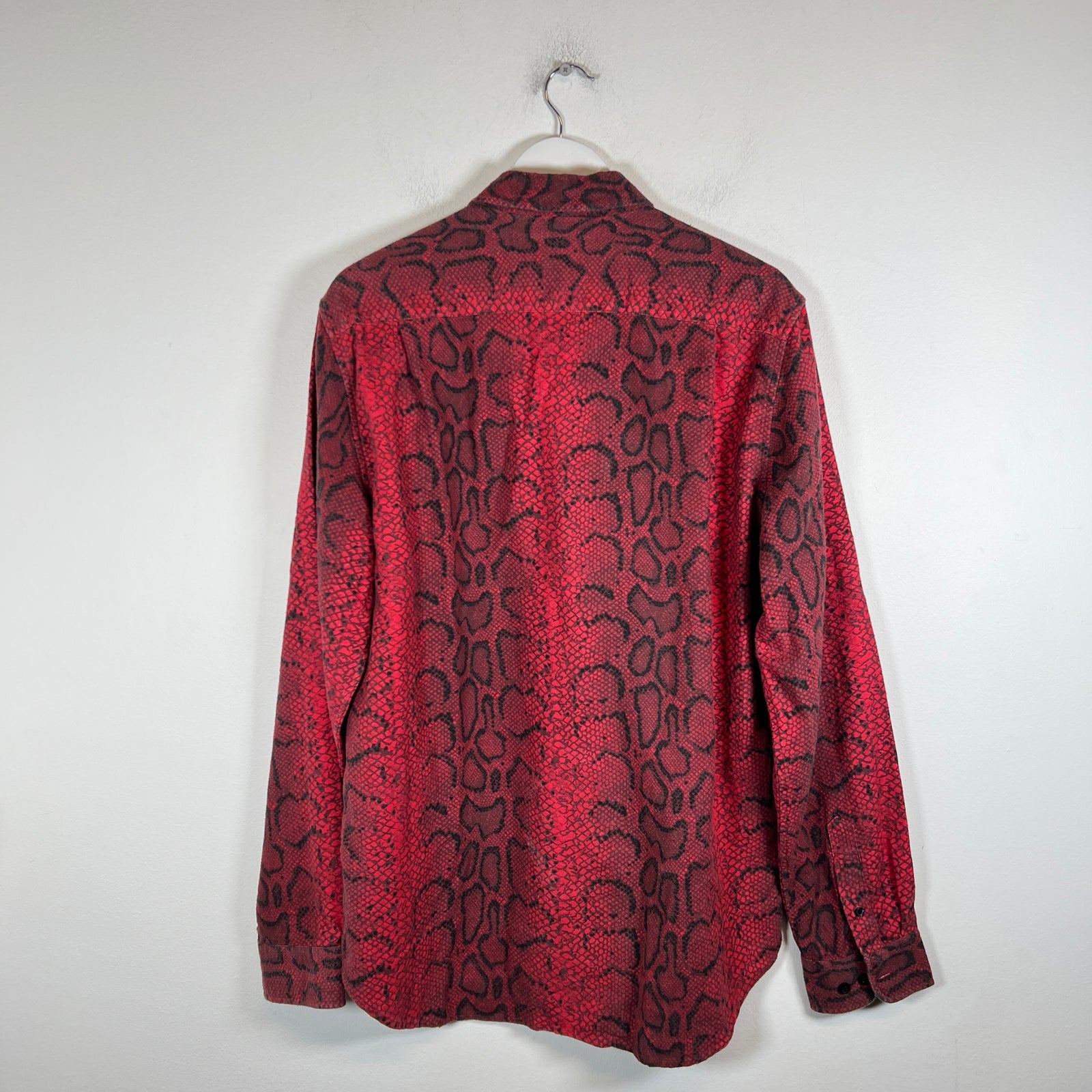 Supreme Red Python Flannel Size L