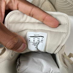 Amiri Beige Glitter Skel Hi-Top Sneaker Size 42