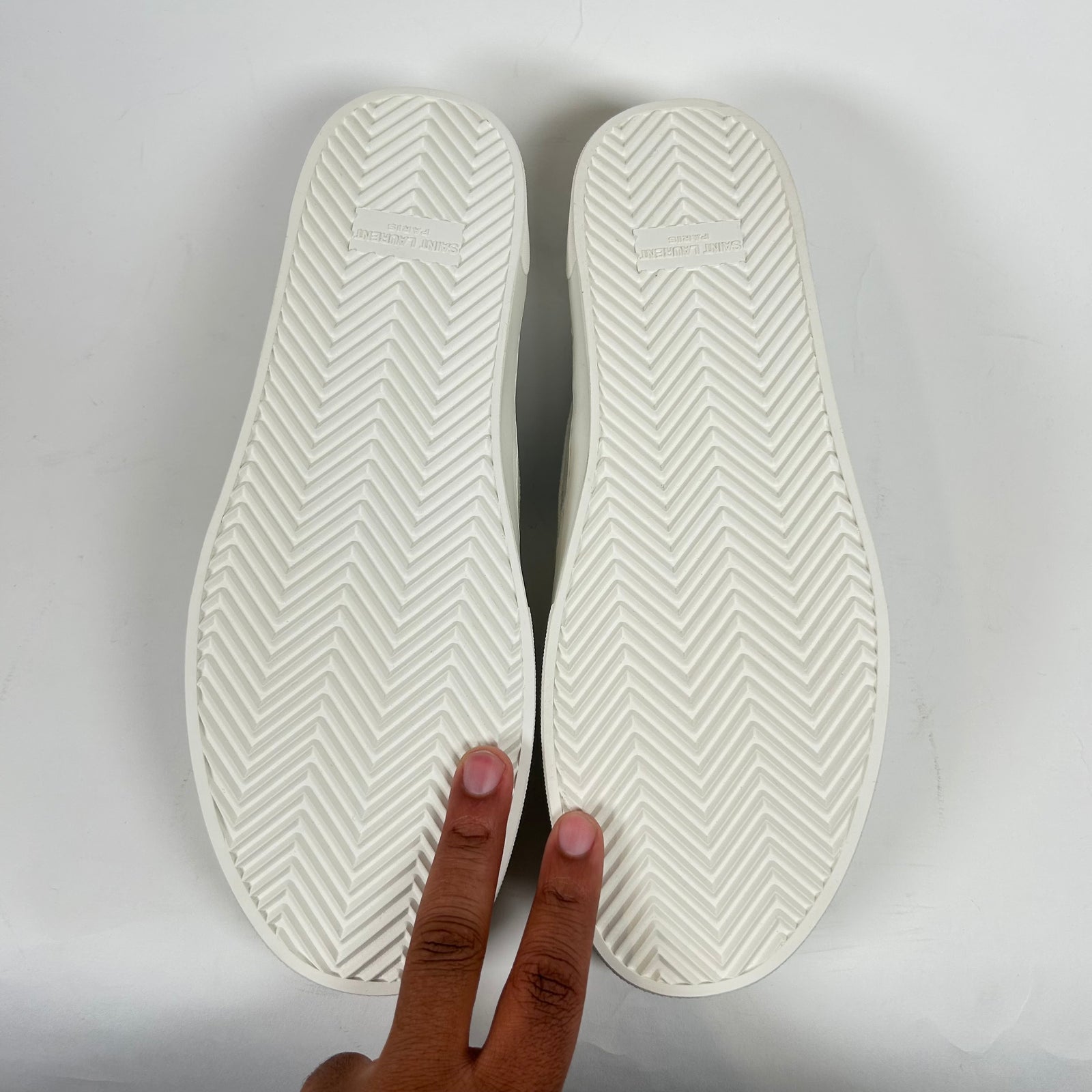 Saint Laurent White Slip-On Sneaker Size 9