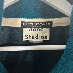 Acne Studios Boa Fleece Half Zip Pullover Anorak Size XL