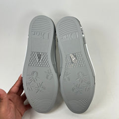 Dior B23 Blue/Grey Oblique Transparent High Top Sneaker Size 45