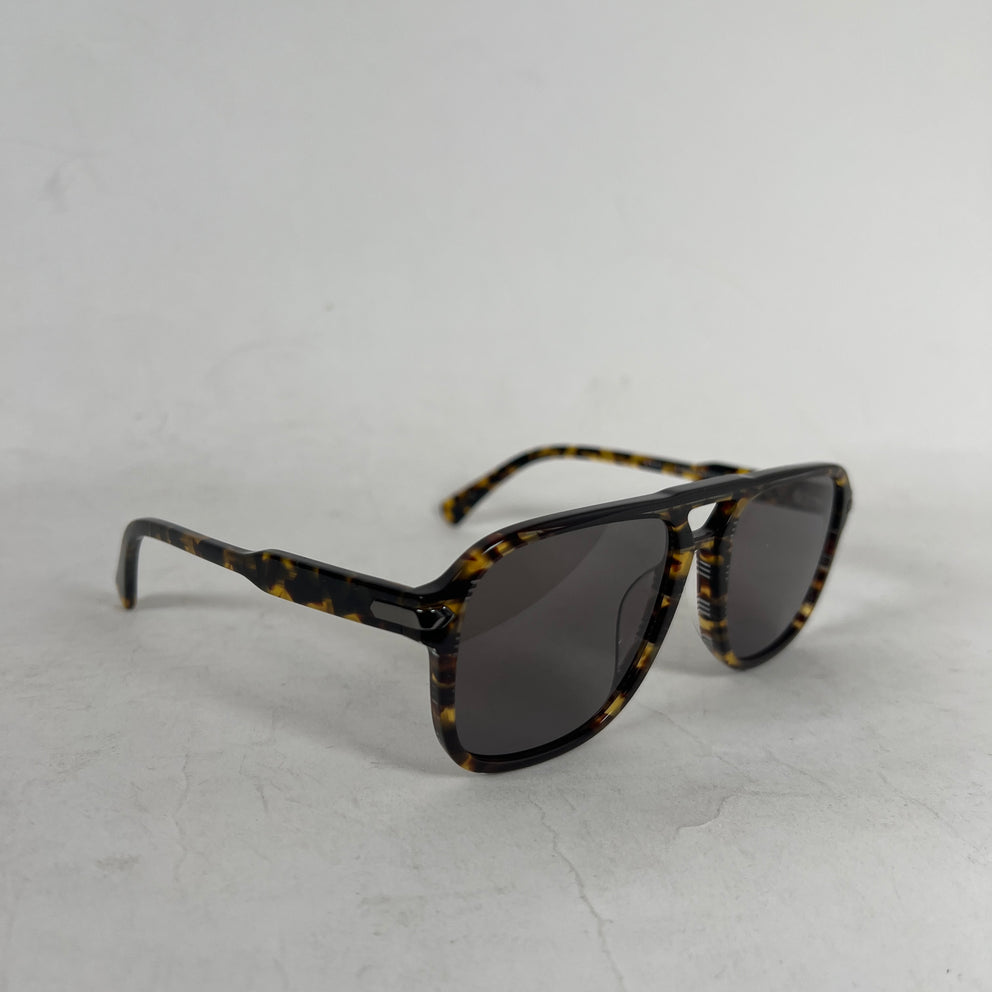 John Varvatos Striped Tortoise Sunglasses