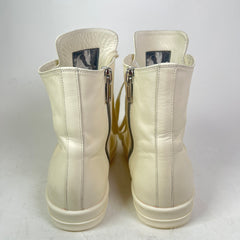 Rick Owens Milk Mainline Leather High-Top Ramones