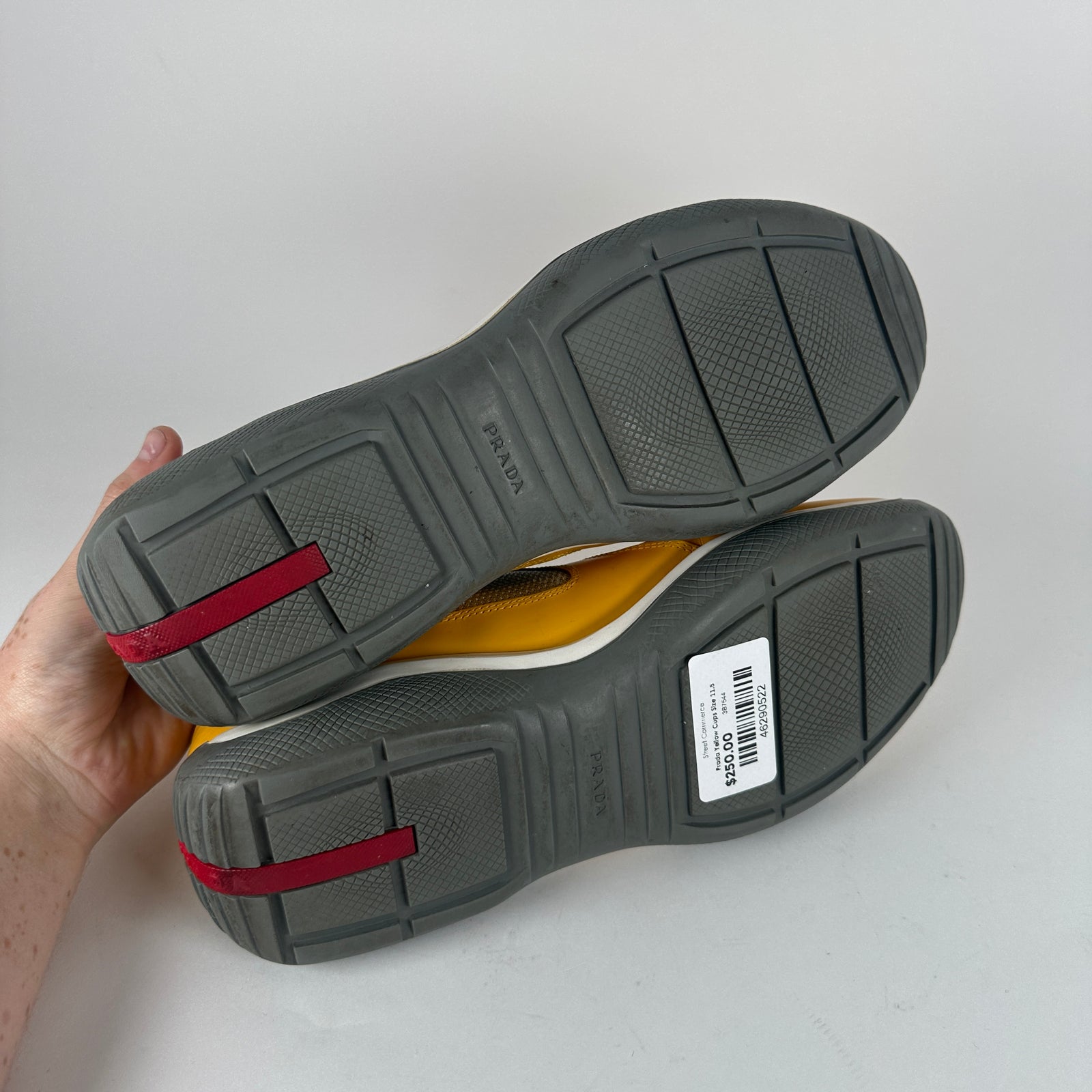 Prada Yellow Cups Size 11.5
