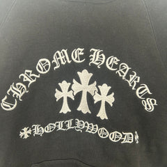 Chrome Hearts Black Triple Cross Hoodie Size M
