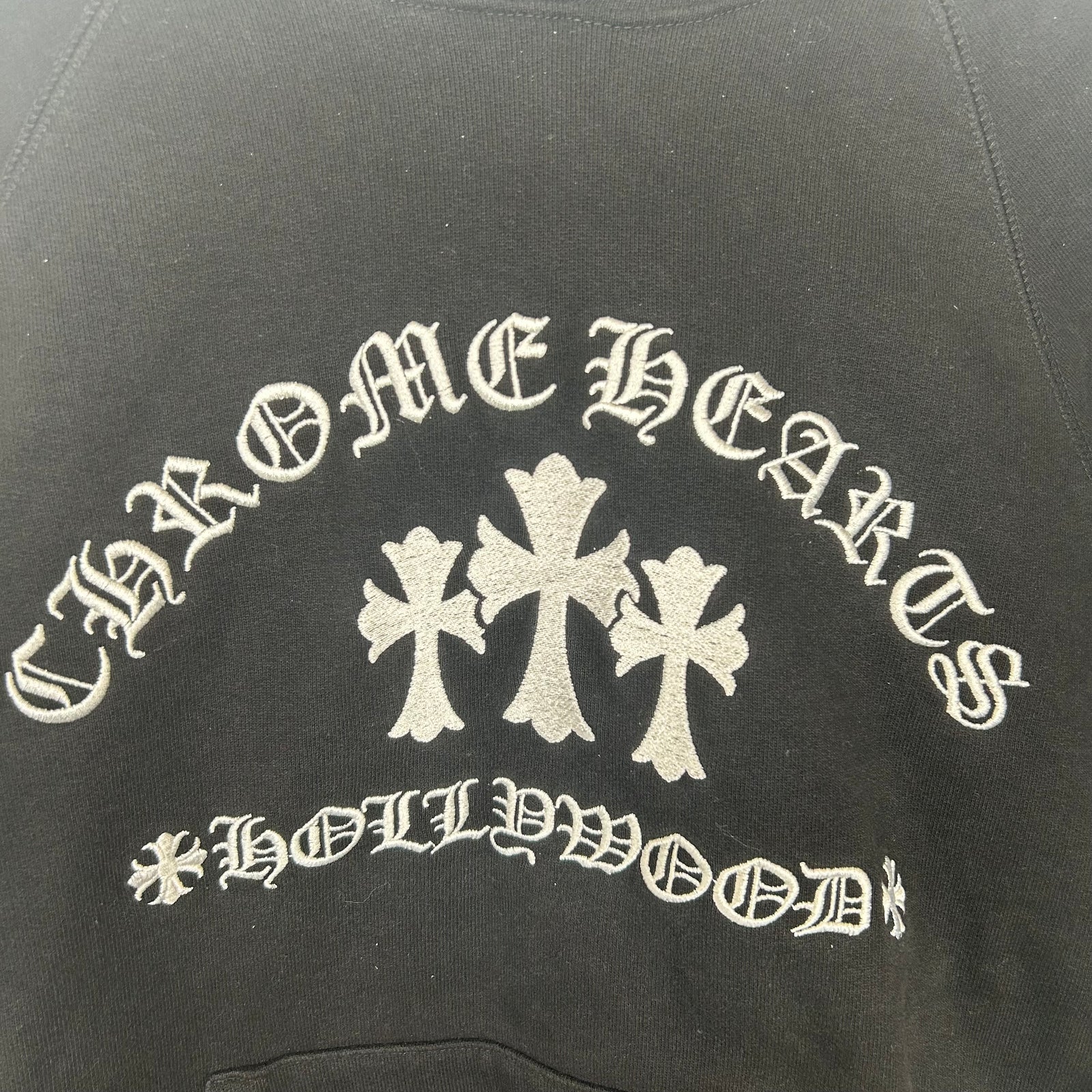 Chrome Hearts Black Triple Cross Hoodie Size M