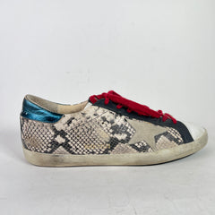 Golden Goose Python Superstar Sneakers