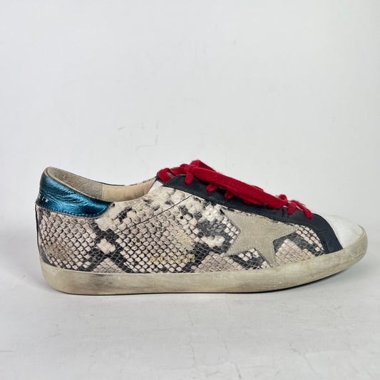 Golden Goose Python Superstar Sneakers