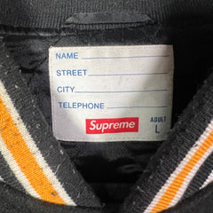 Supreme x Chito FW18 Bone Varsity Jacket Size L