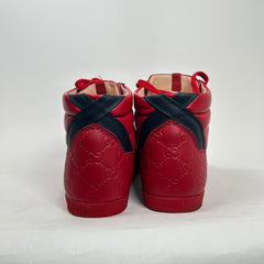 Gucci Red Signature High Top Size 9