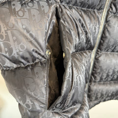 Dior Dark Grey Oblique Puffer Vest Size 56
