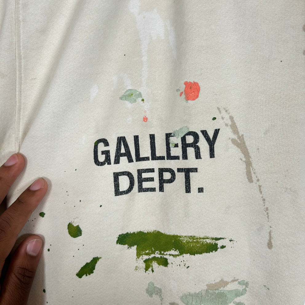Gallery Dept Cream Paint Splatter Flared Sweatpants Size M
