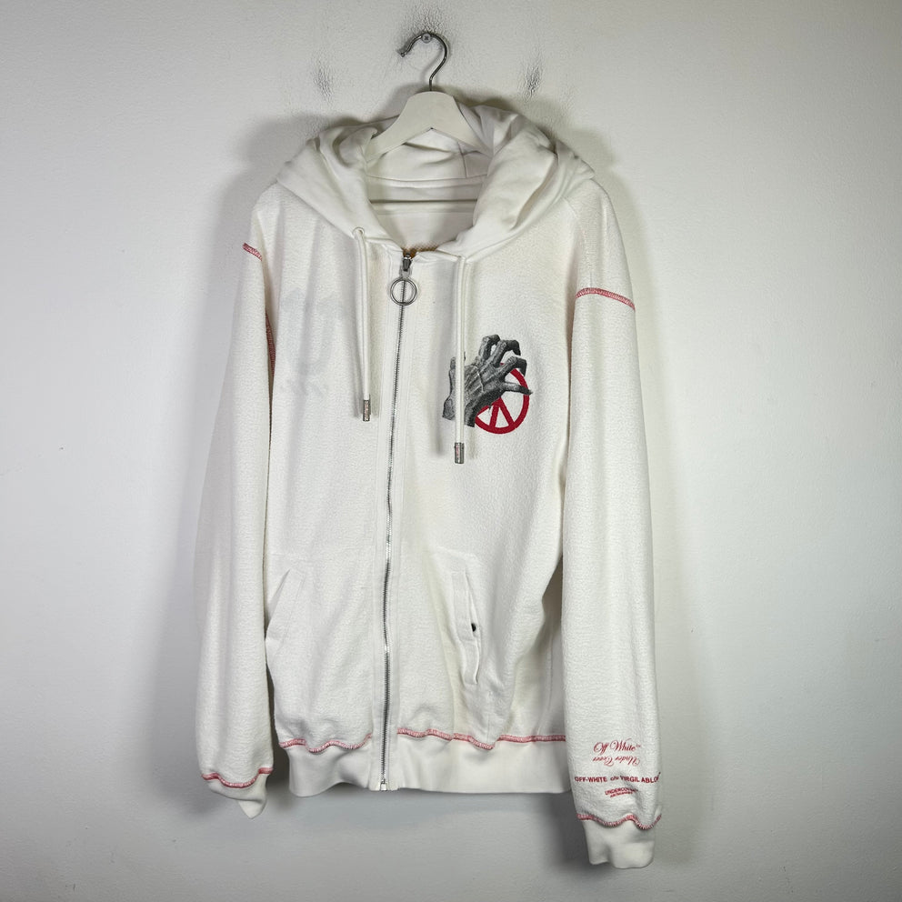 (DRY CLEANERS) Off-White x Undercover Skeleton Reverse Zip-Up Hoodie