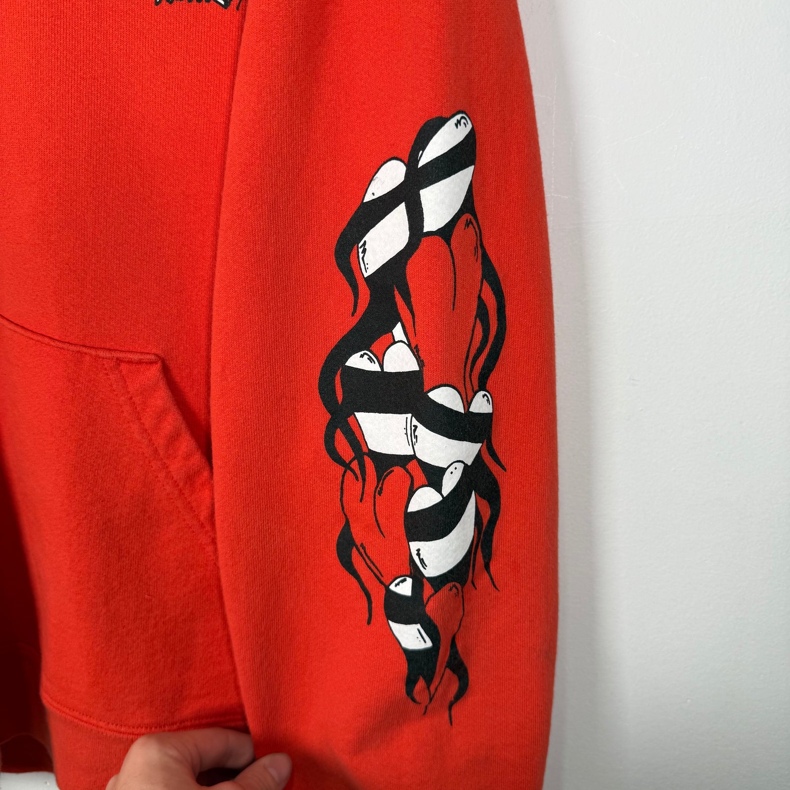 Chrome Hearts x Matty Boy Red Spark Graphic Hoodie Size L