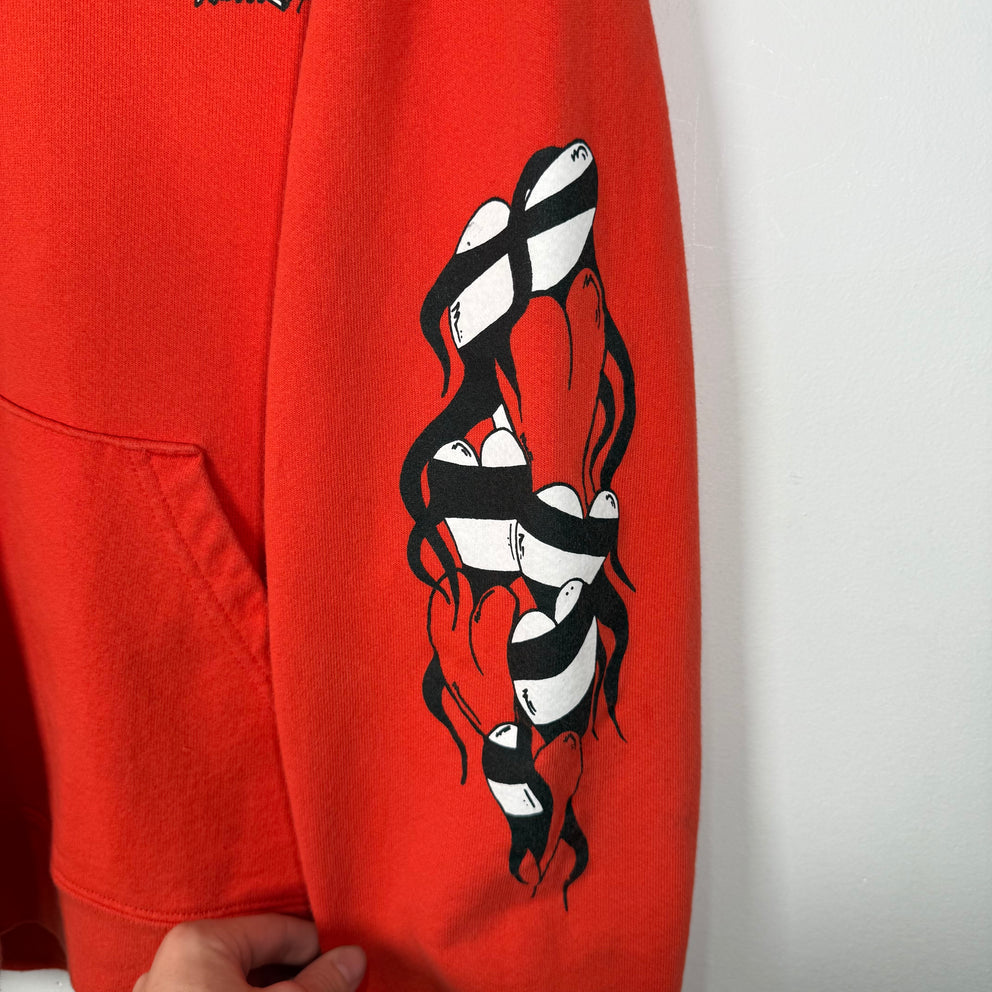 Chrome Hearts x Matty Boy Red Spark Graphic Hoodie Size L
