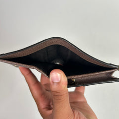 Gucci GG Canvas Ophidia Leather Compact Wallet