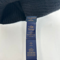 Louis Vuitton Black Wool Logo Beanie Size OS