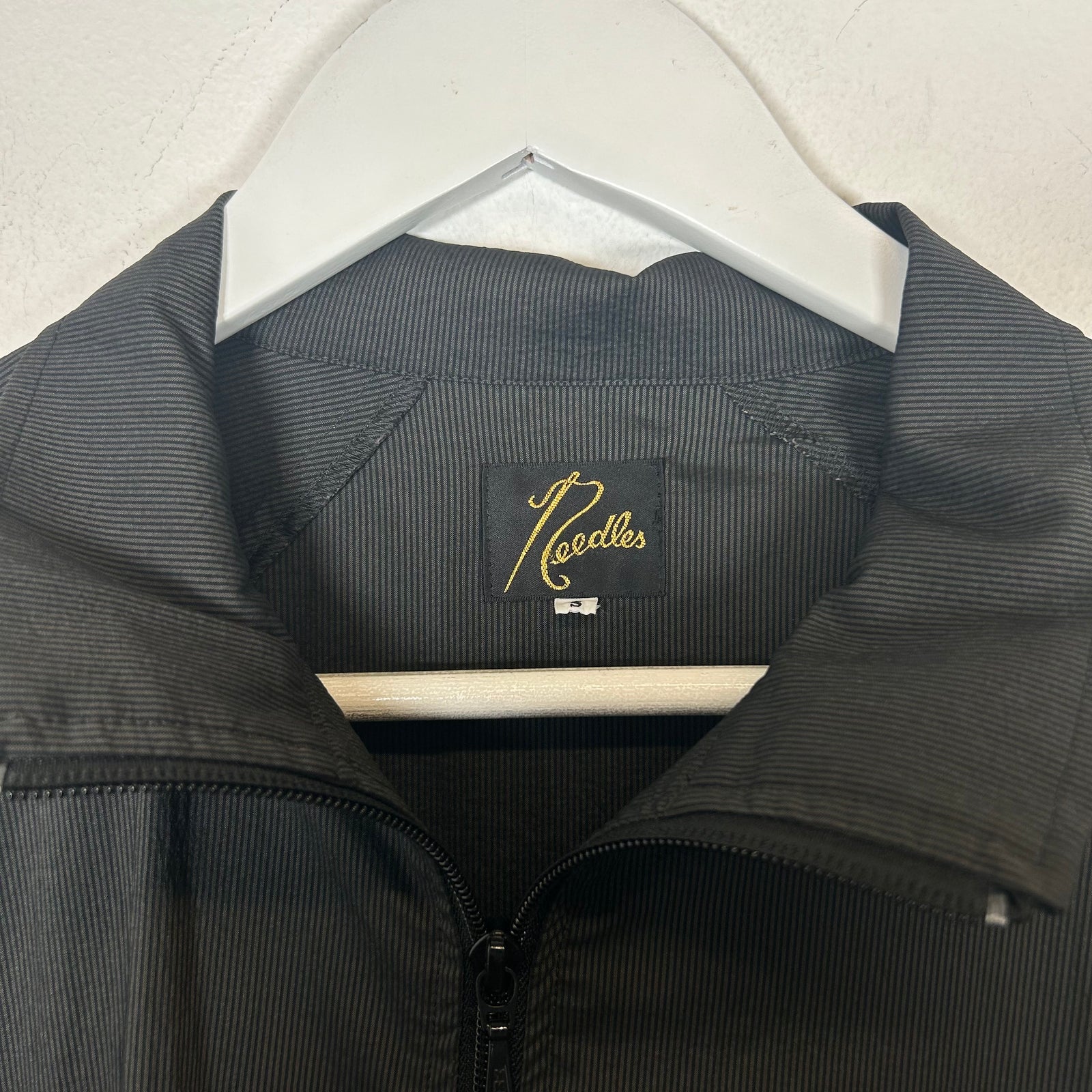 Needles Black Nylon Windbreaker Jacket Size S