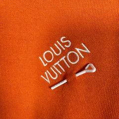 Louis Vuitton Orange Embroidered Signature T-Shirt Size M