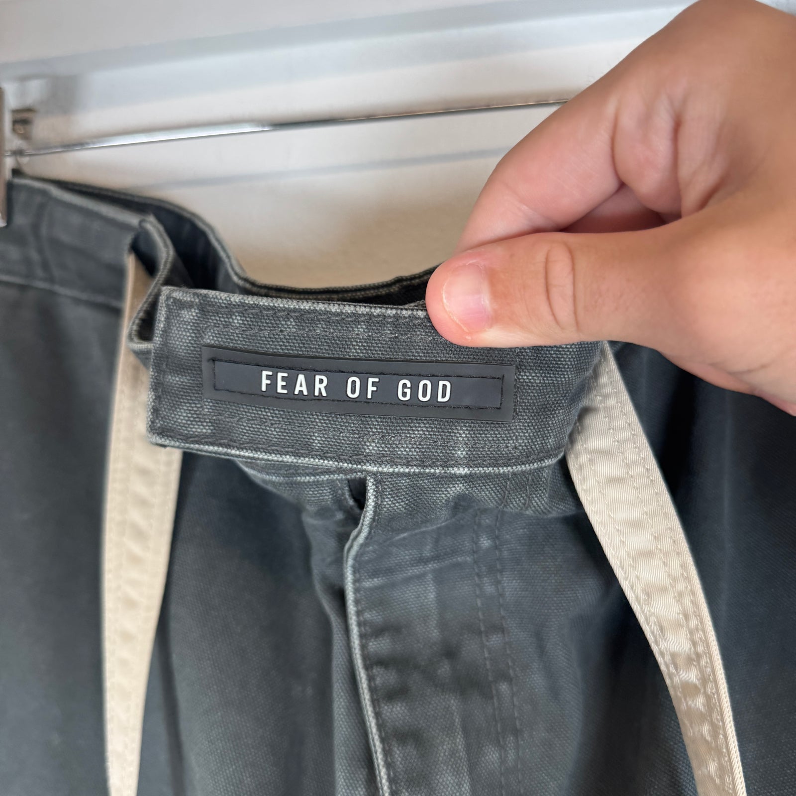 Fear of God Grey Double Knee Carpenter Work Pants Size XL