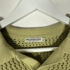 Knickerbocker Pale Green Knit Polo Size S