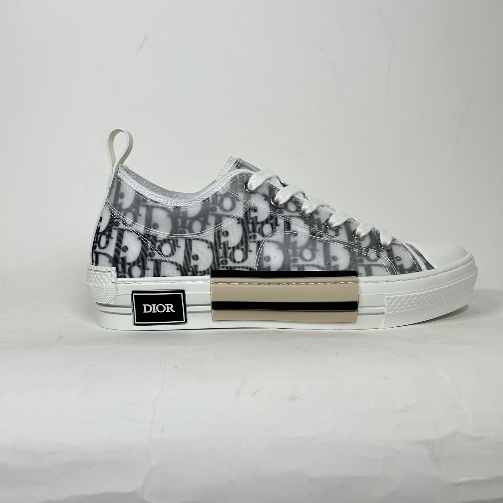 Dior B23 Black/White Low Top Sneaker Size 43