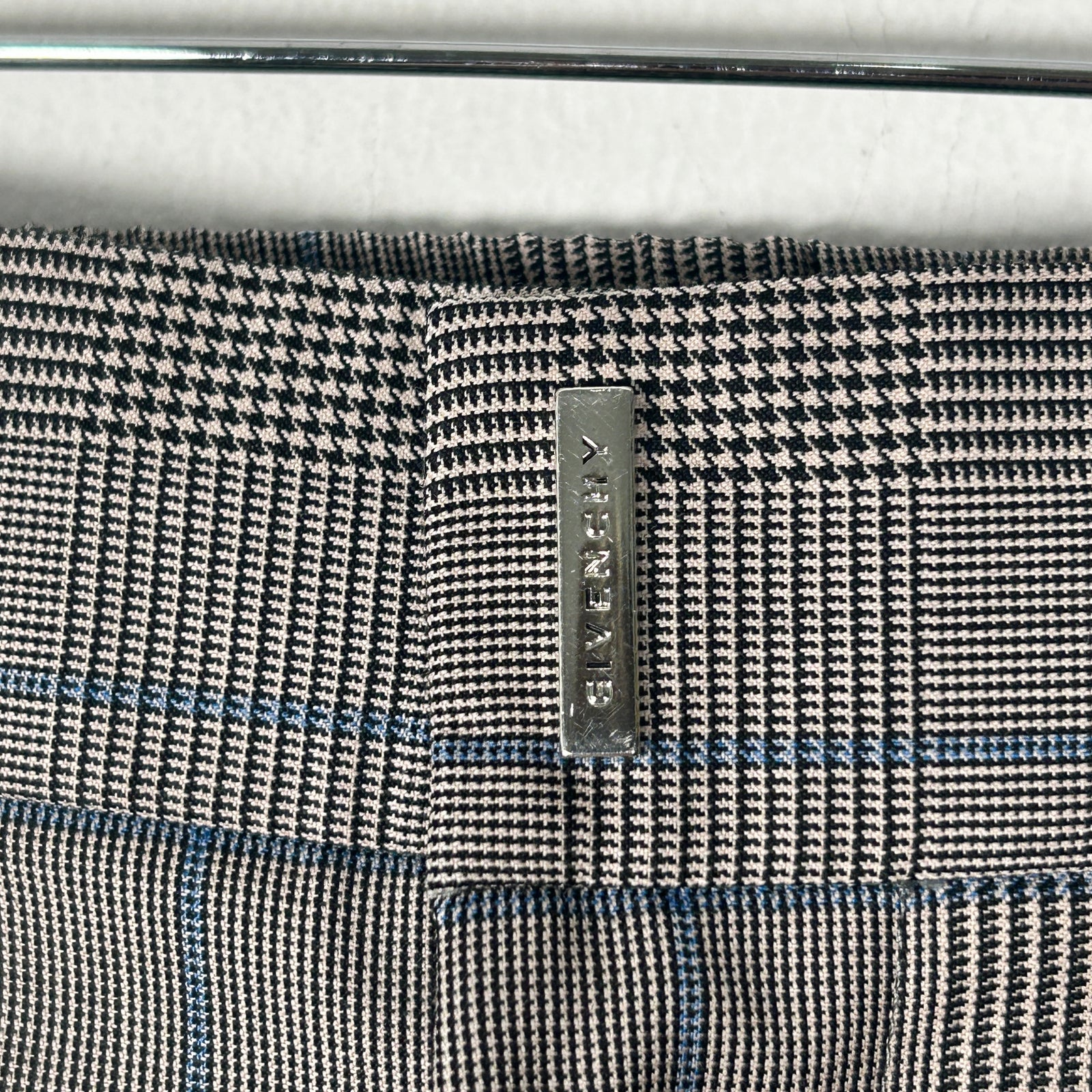Givenchy Grey Pinstripe Wool Shorts Size 31