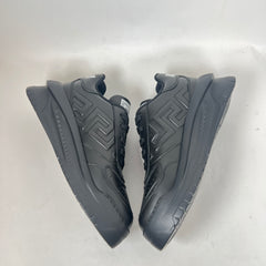 Versace Black Odissea Leather Sneaker Size 38