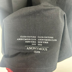Anonymous Club Black Couture Tee Size S