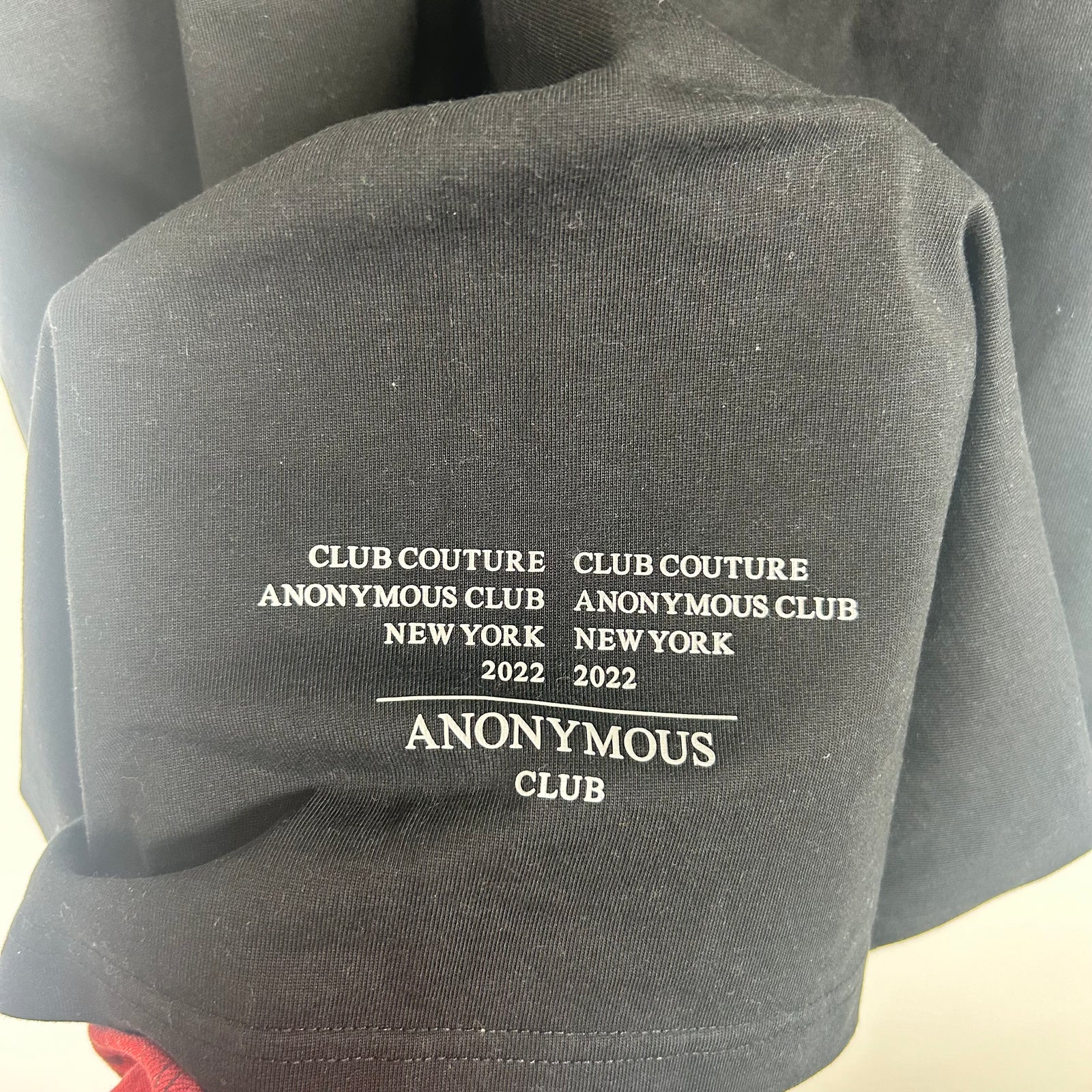 Anonymous Club Black Couture Tee Size S
