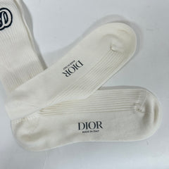 Dior Cream CD Socks Size L