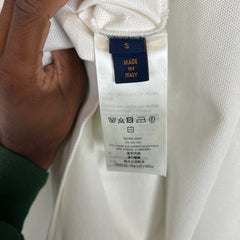 Louis Vuitton AW23 White LV Studios 1854 Embroidered Polo Shirt Size S