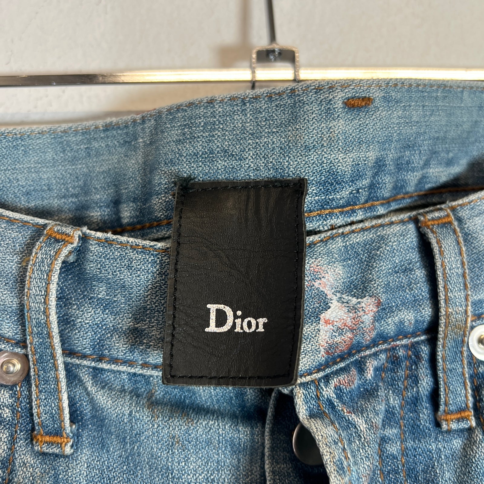 Dior Homme SS10 KVA 'Wildcat' Denim Jeans Size 26
