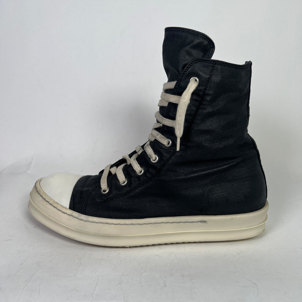 Rick Owens DRKSHDW Waxed High-Top Ramones