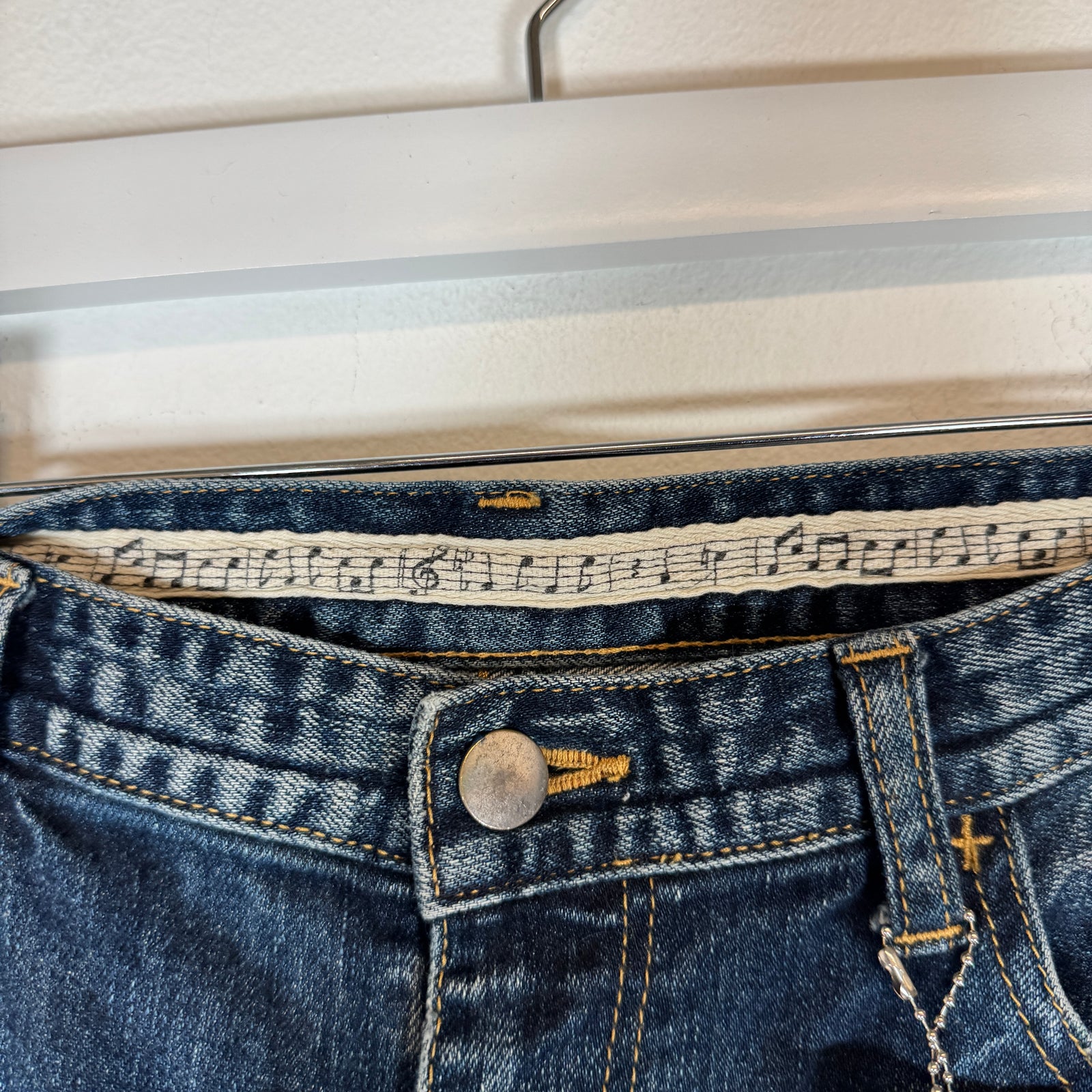 Number (N)ine Blue Repaired Denim Size 30