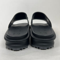 Gucci Black Interlocking G Platform Sandals Size GG 12