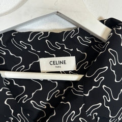 Celine Black Viscose Hawaiian Shirt Size L