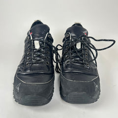 ROA Black Patent Leather Low Hiking Boot Size 9