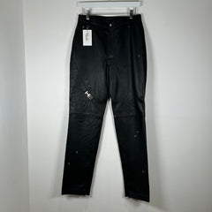 Heliot Emil Leather 'HE' Pants Size 28