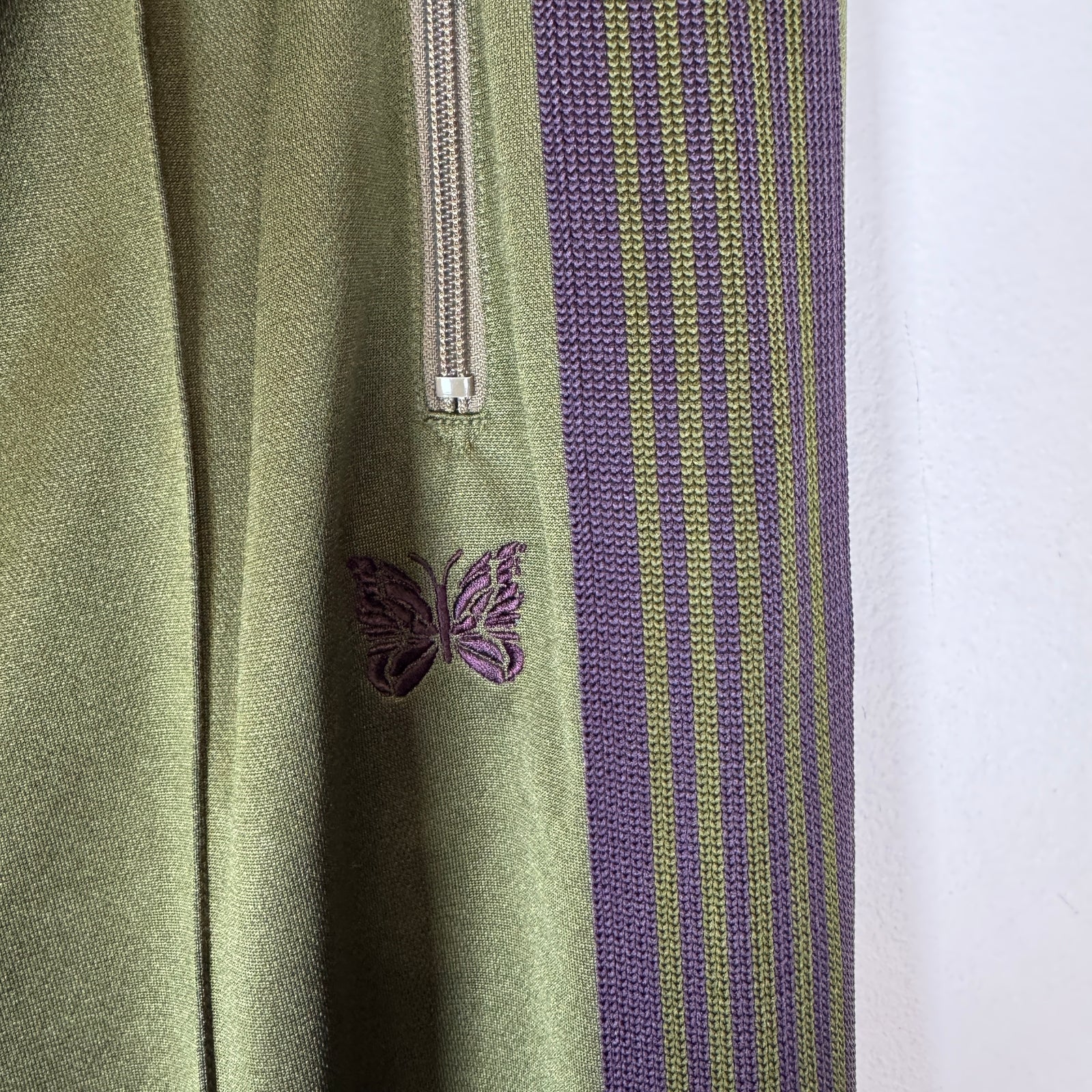 Needles Olive/Purple Track Pants Size L