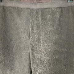 Rick Owens FW11 Limo Dust Blistered Leather Biker Leggings