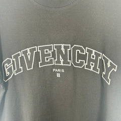 Givenchy Black College Logo Tee Size S
