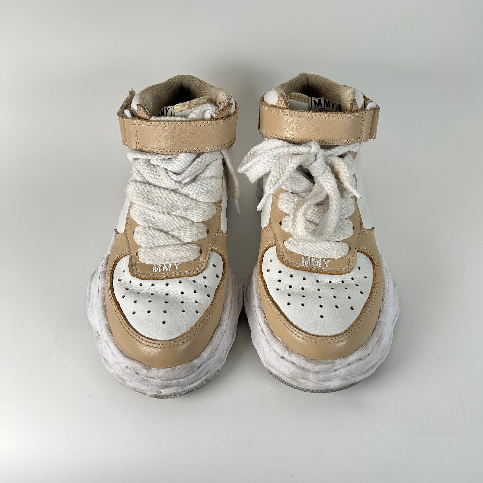 MMY Khaki/White High Tops Size 41