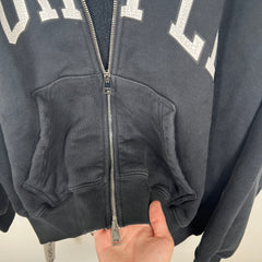 Purple Black Logo Zip-up Hoodie Size M