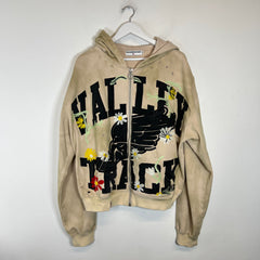 Vale Lives Cream Track Zip Up Size L