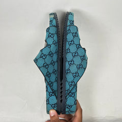 Gucci Blue Monogram Sandals Size 11