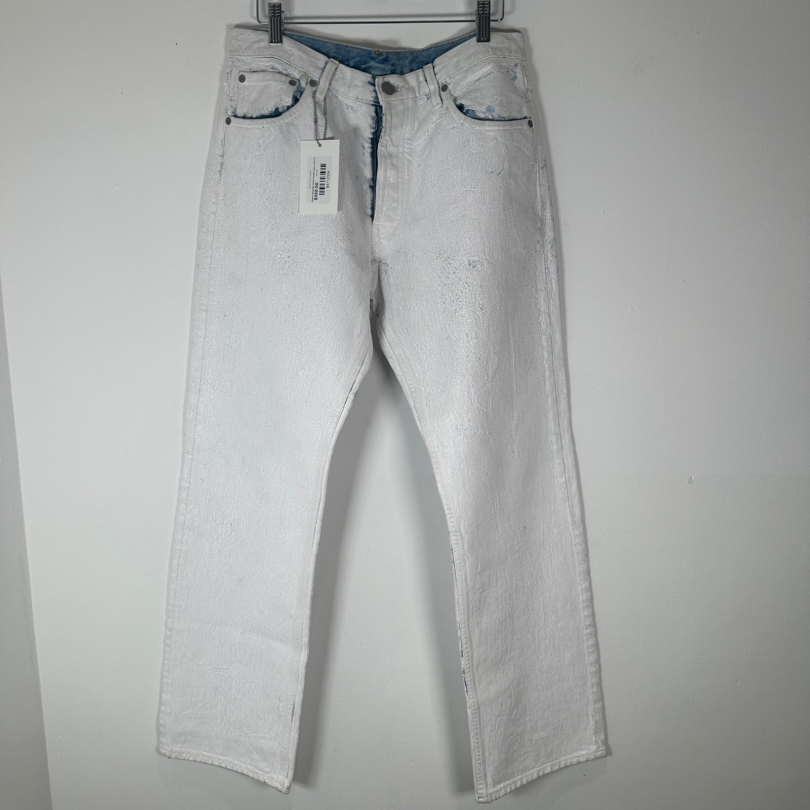 Maison Margiela White Painted Jeans Size 32