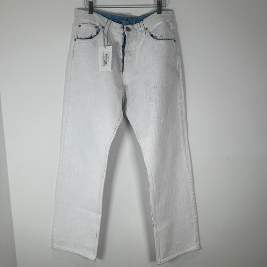 Maison Margiela White Painted Jeans Size 32